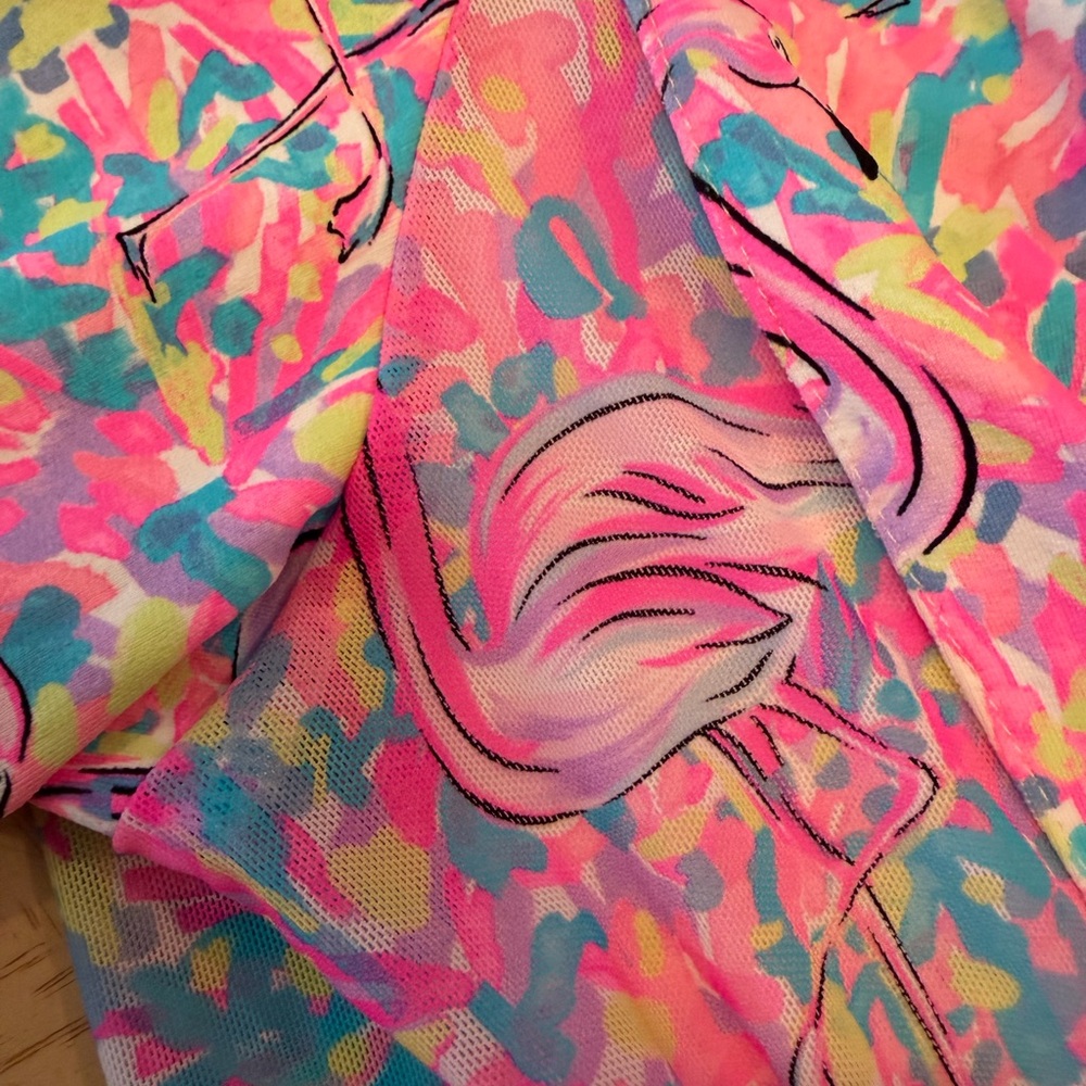 Beachtime Flamingo Print Cover Up - Picture 3 of 8